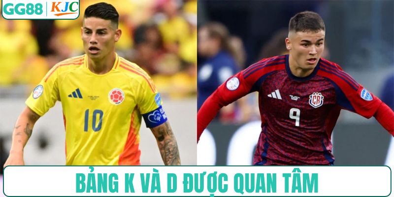 Bảng K và D được giới chuyên môn chú ý