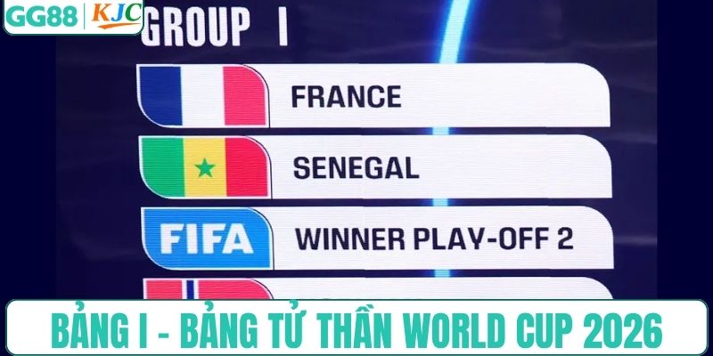 I là bảng tử thần World Cup 2026 khó bậc nhất